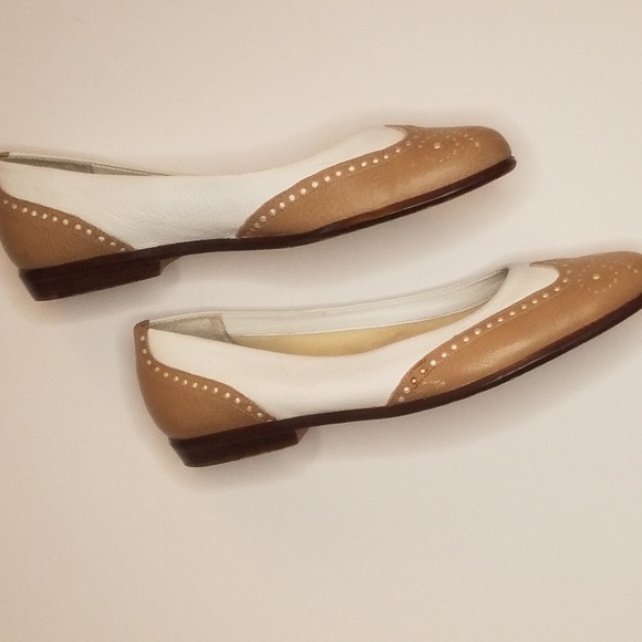 G.H Bass Wingtip Leather Vintage Flats 8 Symphony - Picture 2 of 8